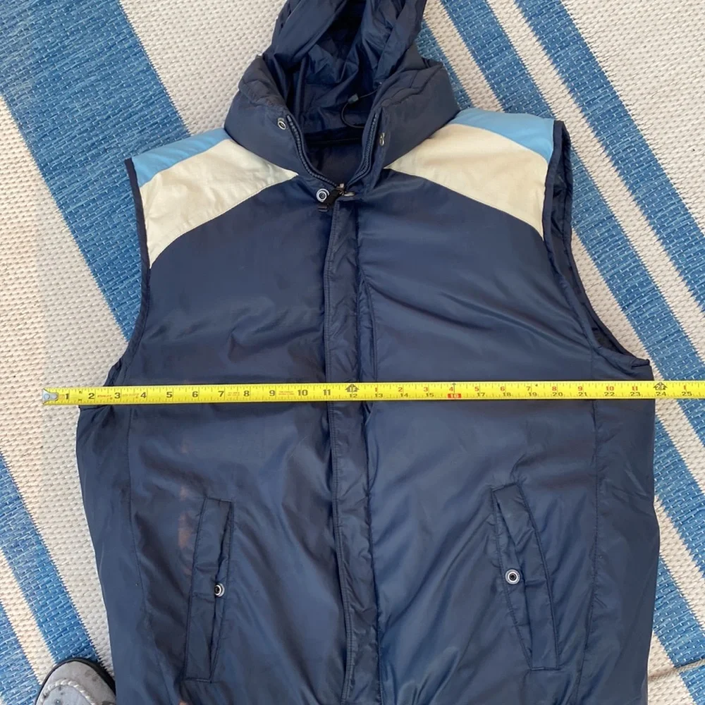GAP Vintage Mens  Y2K! Reversible Down Vest! Med EUC!original owner! 🔥 - Picture 12 of 15